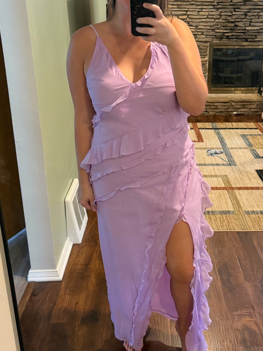 Abercrombie & Fitch Lavender Maxi Dress - Picture 2 of 4